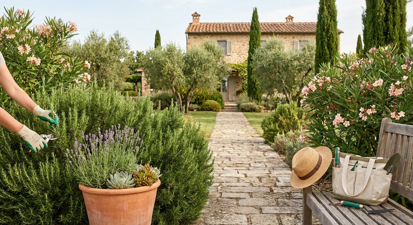 Gartenpflege im mediterranen Klima Illustration 3